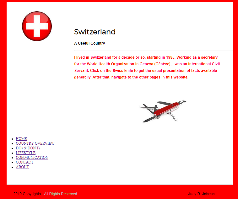 Swiss Website